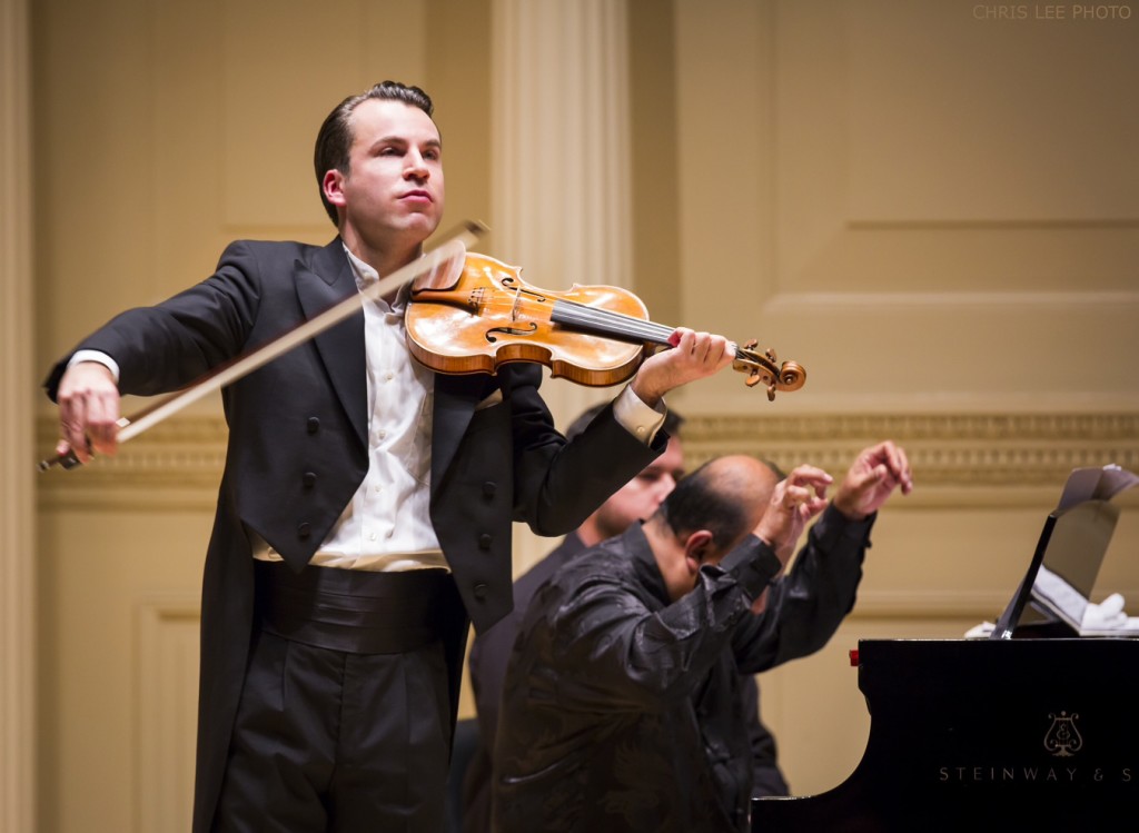 Daniel Röhnm accompanied by pianist Rohan De Silva at Weill Recital Hall, 2/2/16. Photo by Chris Lee