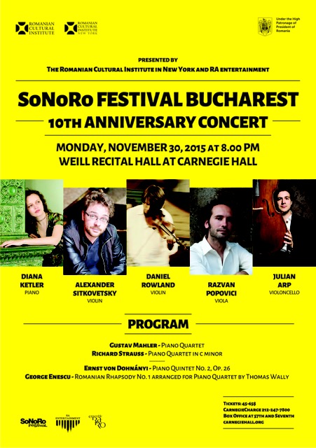SoNoRo Festival Bucharest 10th Anniversary Concert in Review