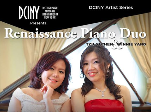 Distinguished Concerts International New York (DCINY) Artist Series presents Renaissance Duo: Tzu-Yi Zoe Chen and Lan-In Winnie Yang in Review
