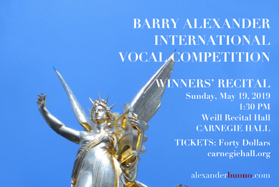 Alexander & Buono International presents Winners of the Barry Alexander International Vocal Competition in Review