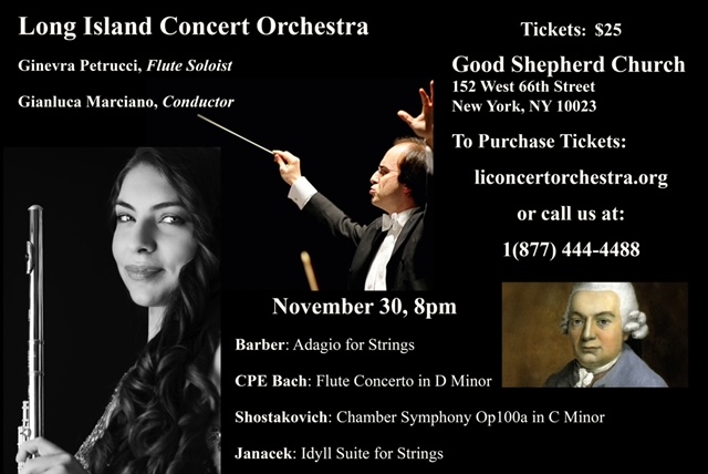 Great Artist Series presents Long Island Concert Orchestra in Review